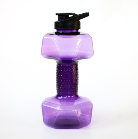 Creative Dumbbell Fitness Water Bottle Filled Cup